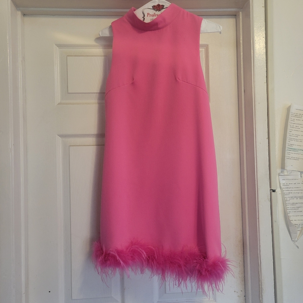 Hot pink Barbie Aline/ baby doll dress